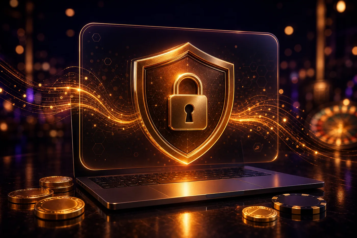 Scudo digitale con lucchetto che simboleggia la protezione dei dati personali